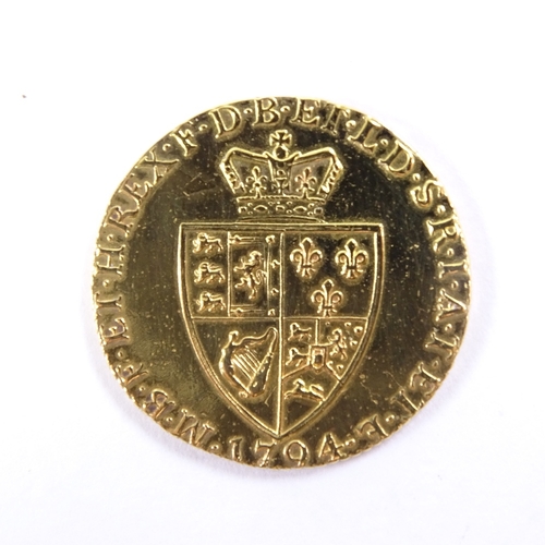 487 - A George III 1794 gold guinea, 8.3g