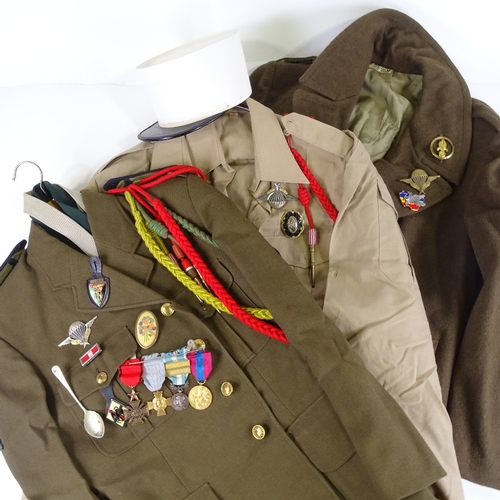 562 - A quantity of French Foreign Legion uniform and medals