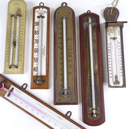 567 - A group of wall-mounted thermometers, late 19th/early 20th century (6)