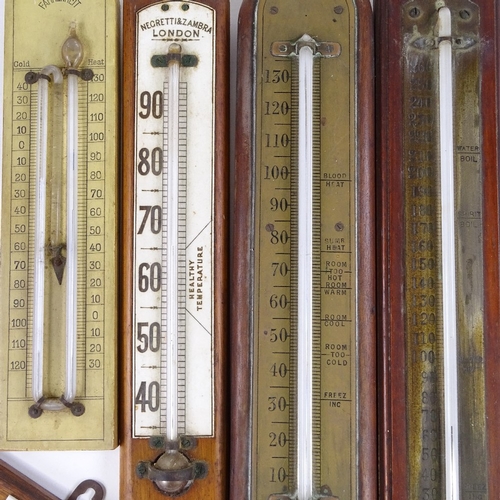 567 - A group of wall-mounted thermometers, late 19th/early 20th century (6)