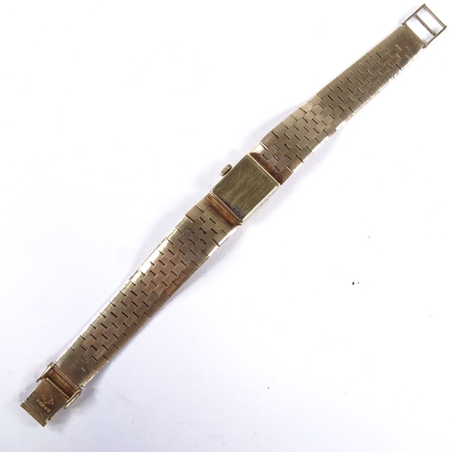 1001 - BENTIMA - a lady's Vintage 9ct gold Star Incabloc mechanical wristwatch, silvered dial with eighthly... 