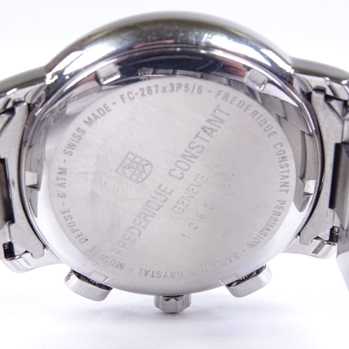 1010 - FREDERIQUE CONSTANT - a stainless steel Persuasion quartz chronograph wristwatch, ref. FC-287x3P5/6,... 