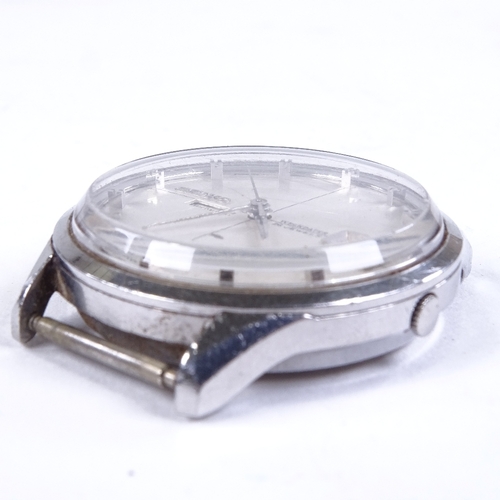 1027 - SEIKO - a Vintage stainless steel Weekdater automatic wristwatch head, ref 6206-8001, circa 1960s, s... 