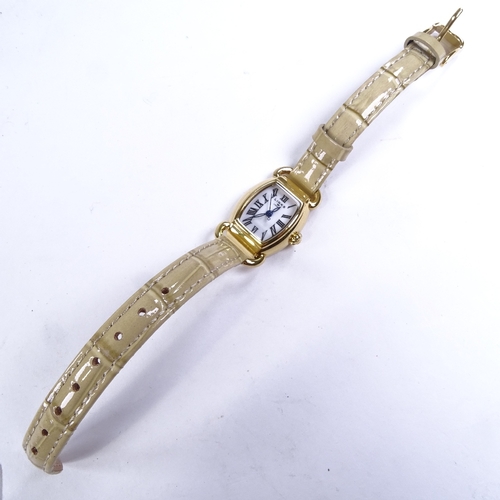 1034 - LINKS OF LONDON - a lady's gold plated stainless steel Driver quartz wristwatch, ref. 6010.2159, whi... 