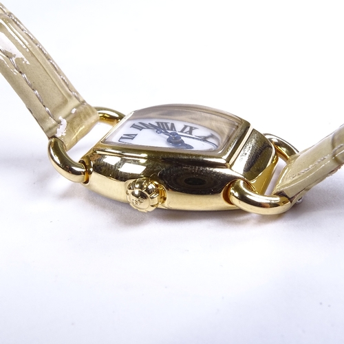 1034 - LINKS OF LONDON - a lady's gold plated stainless steel Driver quartz wristwatch, ref. 6010.2159, whi... 