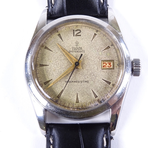 1042 - TUDOR - a Vintage stainless steel Oysterdate shock-resisting mechanical wristwatch, ref. 7919, circa... 