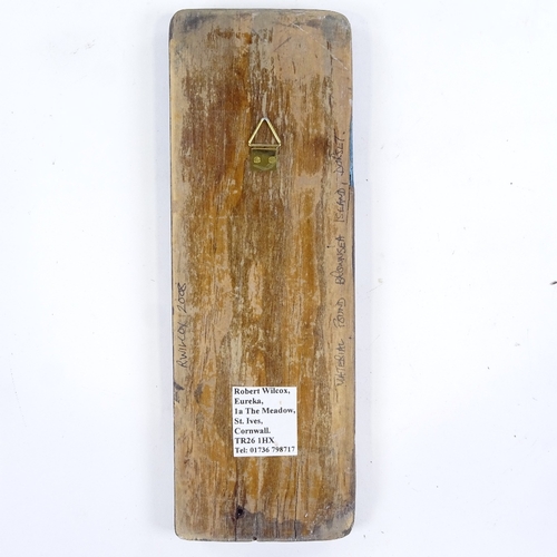 2007 - Robert Wilcox, driftwood sculpture/paint, inscribed verso 2008, 9.5