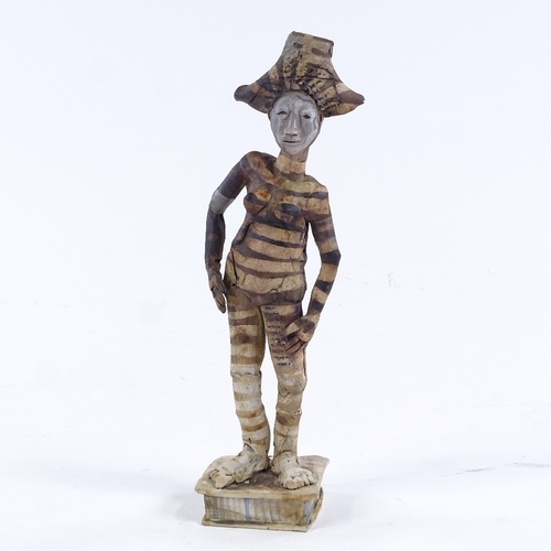 2009 - Sally MacDonell, ceramic sculpture volume figure, height 10.5