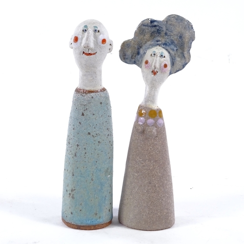 2012 - Jane Muir, pair of ceramic sculptures, What A Pair, height 6