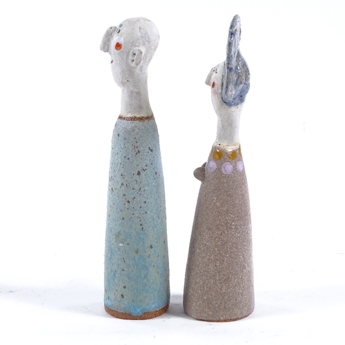 2012 - Jane Muir, pair of ceramic sculptures, What A Pair, height 6