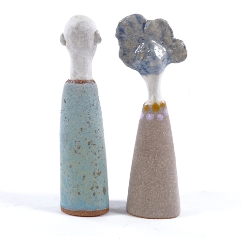 2012 - Jane Muir, pair of ceramic sculptures, What A Pair, height 6