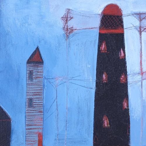 2015 - Dawn Stacey, acrylic on canvas, Dungeness, signed verso, 19.5