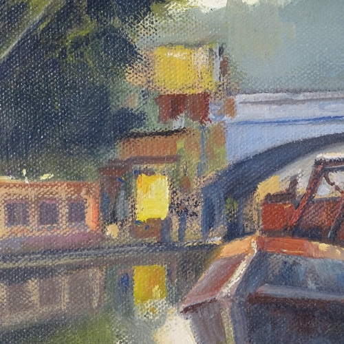 2047 - David Griffin, oil on canvas, Little Venice London, 10