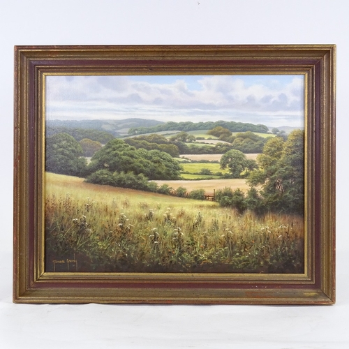 2049 - Terrence Grundy (born 1956), oil on canvas, landscape, signed, 14