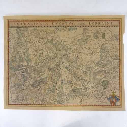 2081 - William Blaeu, hand coloured map of Lorraine, France, 1640, sheet size 16