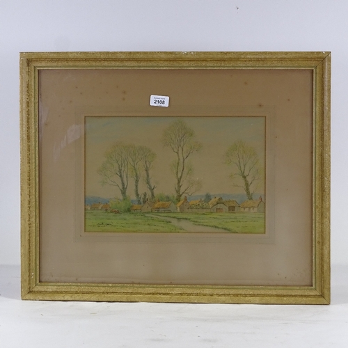 2108 - Martin Hardie, watercolour landscape, signed, 10