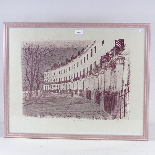 2112 - Robert Tavener (1920 - 2004), lithograph, Regency houses (no. 7), signed in pencil, no. 20/20, image... 