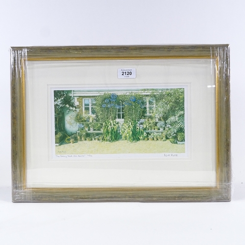 2120 - Nicola Royall, limited edition print, the potting shed East Rustin, signed in pencil, no. 14/150, im... 