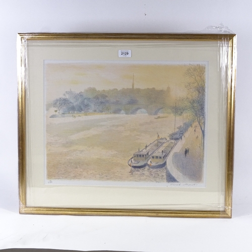 2129 - Derek Mynott, colour print, the Seine, signed in pencil, image 15