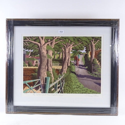 2132 - Simon Palmer, colour screenprint, the sisters went their separate ways, signed in pencil, no. 140/35... 