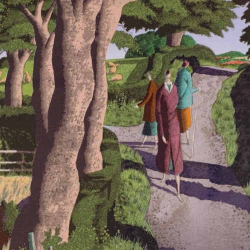 2132 - Simon Palmer, colour screenprint, the sisters went their separate ways, signed in pencil, no. 140/35... 