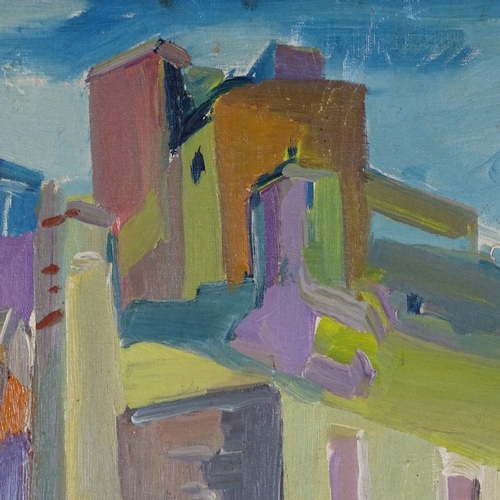 2139 - Vuattolo Lucenti (1901 - 1961), oil on canvas, Italian town scene, signed, 31