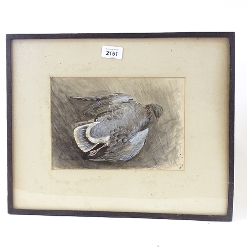 2151 - Sir Peter Scott, watercolour, pink footed goose, signed with monogram dated 1928, 6.5