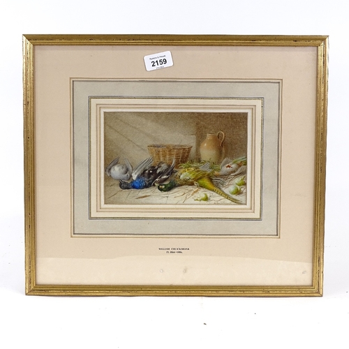 2159 - William Cruikshank, watercolour, still life, signed, 5