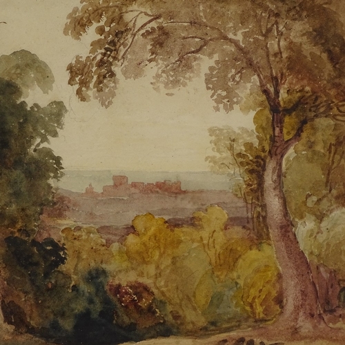 2234 - Peter De Wint (1784 - 1849), watercolour, Windsor Castle, 9.5