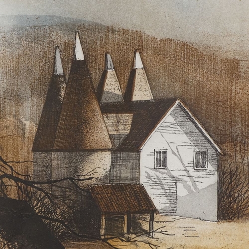 2244 - Rowland Hilder, limited edition print, oast houses, signed in pencil, no. 49/175, image 16