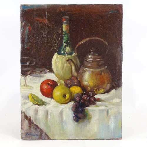 2260 - Lev Klin (1887 - 1967), oil, still life, 16