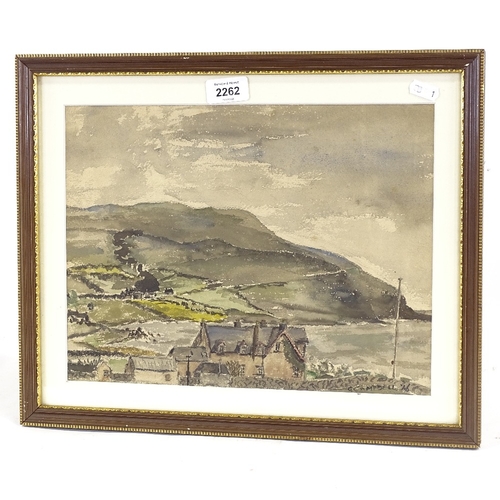 2262 - George Campbell (1917 - 1979), watercolour landscape, signed and dated '46, 10