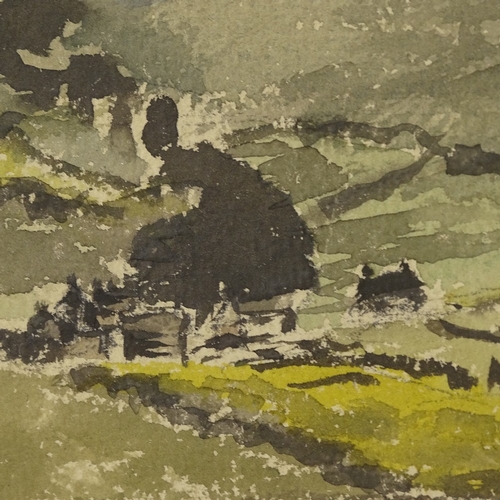 2262 - George Campbell (1917 - 1979), watercolour landscape, signed and dated '46, 10