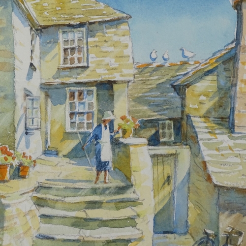 2275 - Gillian Hobbs, pair of watercolours, Cornish scenes, signed, 7.5