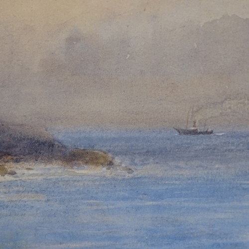 2285 - Norman Netherwood, watercolour, coastal view, signed, 11