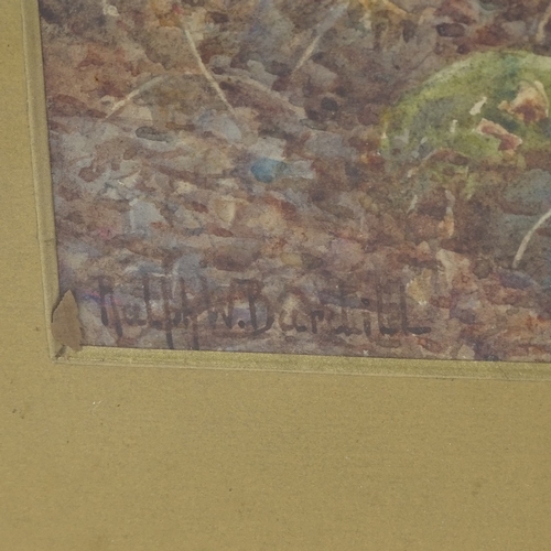 2303 - R W Burdill, watercolour, woodland, 13