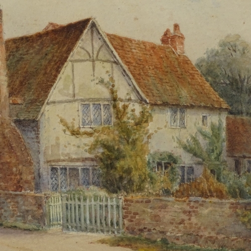 2308 - J Owen, watercolour, village pub, 7