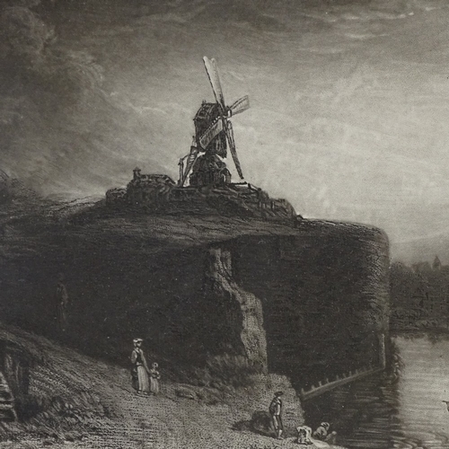 2310 - Charles Turner, engraving, Rembrandt's Mill, published 1823, image 5.5