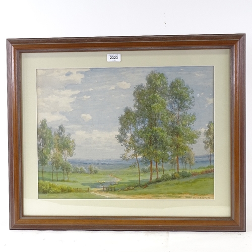 2323 - Owen Morgan, watercolour, landscape, signed, 15