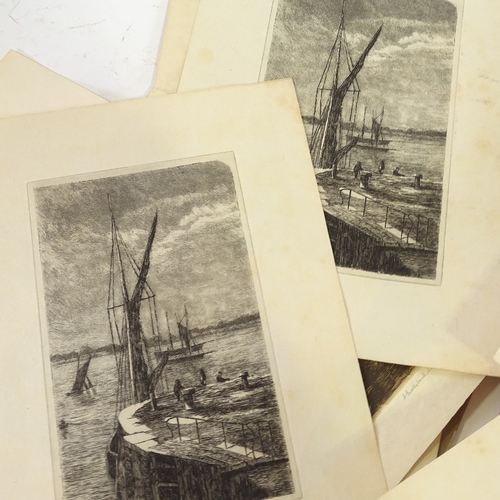 2339 - Folder of early 20th century etchings and engravings