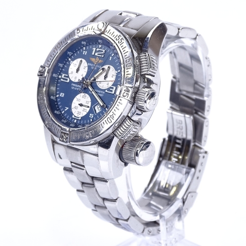 1045 - BREITLING - a stainless steel Emergency Mission quartz chronograph wristwatch, ref. A73321, circa 20... 