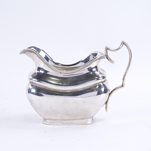 1625 - A George V silver cream jug, in Georgian style, by JB Chatterley & Sons Ltd, hallmarks Birmingham 19... 