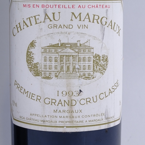 606 - 2 bottles of 1993 red Bordeaux wine, Chateau Margaux, First Growth 1er Grand Cru Classe, Margaux, 75... 