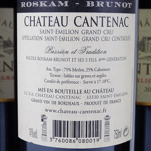 629 - 6 bottles of red Bordeaux wine, 2009 Chateau Cantenac, Sait Emilion Grand Cru, 75cl