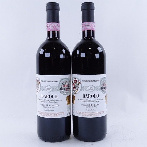 648 - 2 bottles of Italian Barolo red wine, 2006 G.B. Burlotto, Barolo, 75cl