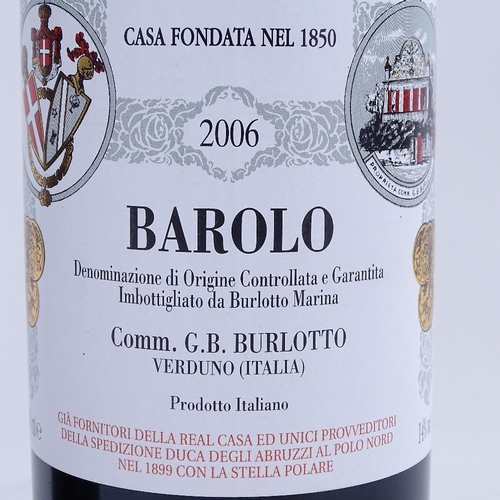 648 - 2 bottles of Italian Barolo red wine, 2006 G.B. Burlotto, Barolo, 75cl