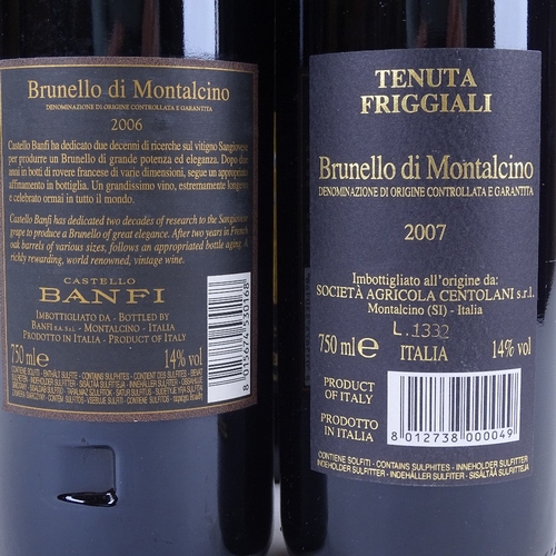 649 - 4 bottles of red Italian wine, 2 x 2006 Castello Banfi, Brunello di Montalcino, 2 x 2007 Tenuta Frig... 