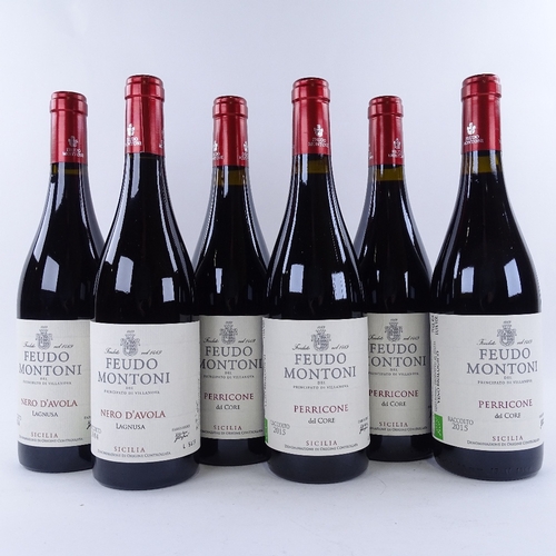 652 - 6 bottles of red wine from Sicily, 2 x 2014 Feudo Montoni, Nero d'Avola Vigna Lagnusa, 	4 x 2015 Feu... 