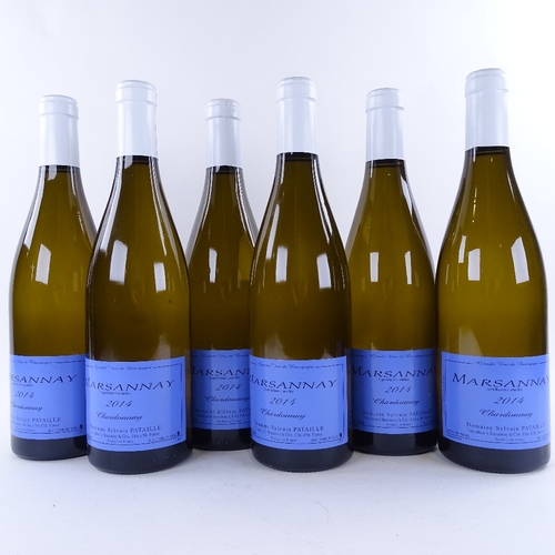 663 - 6 bottles of white Burgundy chardonnay wine, 6 x 2014 Sylvain Pataille, Marsannay, 75cl