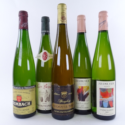 669 - 5 bottles of French, Alsatian Gewurztraminer wine, 		1 x 2005 Josmeyer, Les Folastries,
1 x 2005 Kue... 